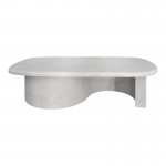 Τραπέζι σαλονιού Verven pakoworld mdf λευκό 120x60x32εκ c545360
