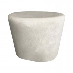 Βοηθητικό τραπέζι Fedris pakoworld mdf λευκό Φ56x45εκ c545361