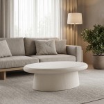 Τραπέζι σαλονιού Herona pakoworld mdf λευκό 100x60x32εκ c545365