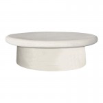 Τραπέζι σαλονιού Herona pakoworld mdf λευκό 100x60x32εκ c545365