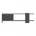 Έπιπλο τηλεόρασης Standi pakoworld σε sonoma-ανθρακί 120x25x36 8εκ c545367