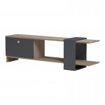 Έπιπλο τηλεόρασης Standi pakoworld σε sonoma-ανθρακί 120x25x36 8εκ c545367
