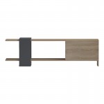 Έπιπλο τηλεόρασης Standi pakoworld σε sonoma-ανθρακί 120x25x36 8εκ c545367