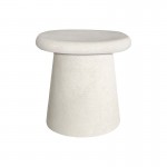 Βοηθητικό τραπέζι Herona pakoworld mdf λευκό Φ47x48εκ c545368