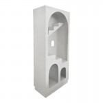Βιβλιοθήκη-ραφιέρα Boolten pakoworld mdf λευκό 80x38x190εκ c545377