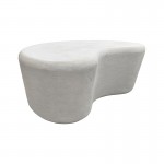 Τραπέζι σαλονιού Fedris pakoworld mdf λευκό 80x70x34εκ c545379