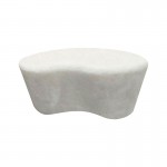 Τραπέζι σαλονιού Fedris pakoworld mdf λευκό 80x70x34εκ c545379