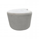 Τραπέζι σαλονιού Fedris pakoworld mdf λευκό 80x70x34εκ c545379