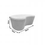 Τραπέζι σαλονιού Fedris pakoworld mdf λευκό 80x70x34εκ c545379