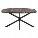 ΤΡΑΠΕΖΙ ΟΒΑΛ RODDEN HM11903 02 ΜΕ WERZALIT BLACK GOLD MARBLE-ΜΑΥΡΗ ΒΑΣΗ 146x94x75Υεκ c545383