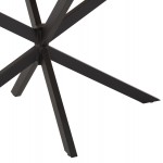 ΤΡΑΠΕΖΙ ΟΒΑΛ RODDEN HM11903 02 ΜΕ WERZALIT BLACK GOLD MARBLE-ΜΑΥΡΗ ΒΑΣΗ 146x94x75Υεκ c545383