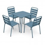 BRIO Slat Set Τραπεζαρία Κήπου -Βεράντας 4 1 Μέταλλο Βαφή Sandy Blue 5415C c545393