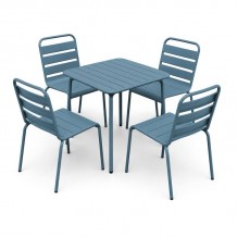 BRIO Slat Set Τραπεζαρία Κήπου -Βεράντας 4 1 Μέταλλο Βαφή Sandy Blue 5415C c545393