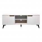 Έπιπλο τηλεόρασης Kemvio pakoworld sonoma-λευκό 150x38x44εκ c545401