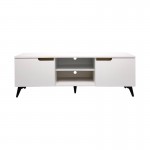 Έπιπλο τηλεόρασης Kemvio pakoworld sonoma-λευκό 120x38x44εκ c545402