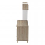 Σύνθεση γραφείου Kontor pakoworld sonoma-λευκό 120x50x160εκ c545409