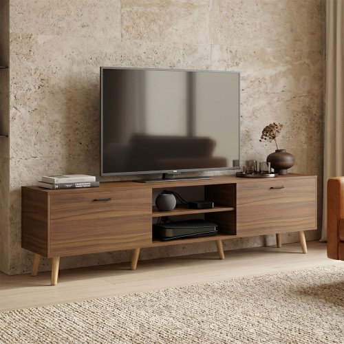 Έπιπλο τηλεόρασης Gorna pakoworld καρυδί 180x35x48 6εκ c545412