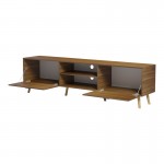Έπιπλο τηλεόρασης Gorna pakoworld καρυδί 180x35x48 6εκ c545412
