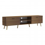 Έπιπλο τηλεόρασης Gorna pakoworld καρυδί 180x35x48 6εκ c545412