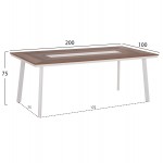 ΣΕΤ ΤΡΑΠΕΖΑΡΙΑΣ 9ΤΜΧ MAGNET HM10828 02 ΑΛΟΥΜΙΝΙΟ ΛΕΥΚΟ--POLYWOOD--P E ΣΧΟΙΝΙ c545421