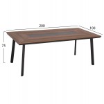 ΣΕΤ ΤΡΑΠΕΖΑΡΙΑΣ 7ΤΜΧ MAERLY HM10826 13 ΑΛΟΥΜΙΝΙΟ ΜΑΞΙΛΑΡΙΑ ΣΚΟΥΡΟ ΓΚΡΙ--POLYWOOD c545426