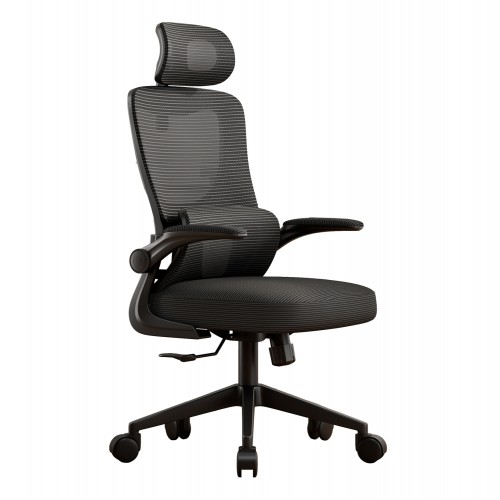 ΚΑΡΕΚΛΑ ΓΡΑΦΕΙΟΥ KESI HM1222 01 ΜΑΥΡO MESH PP 52x50x122Υεκ c545462