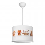 Παιδικό φωτιστικό οροφής Wooda pakoworld led E27 πολύχρωμο PVC Φ30x20εκ c545465