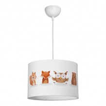 Παιδικό φωτιστικό οροφής Wooda pakoworld led E27 πολύχρωμο PVC Φ30x20εκ c545465
