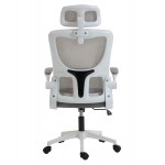 ΚΑΡΕΚΛΑ ΓΡΑΦΕΙΟΥ KESI HM1222 02 ΑΝΟΙΧΤΟ ΓΚΡΙ MESH--ΛΕΥΚΟ PP 52x50x122Υεκ c545477