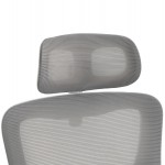ΚΑΡΕΚΛΑ ΓΡΑΦΕΙΟΥ KESI HM1222 02 ΑΝΟΙΧΤΟ ΓΚΡΙ MESH--ΛΕΥΚΟ PP 52x50x122Υεκ c545477