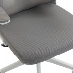 ΚΑΡΕΚΛΑ ΓΡΑΦΕΙΟΥ KESI HM1222 02 ΑΝΟΙΧΤΟ ΓΚΡΙ MESH--ΛΕΥΚΟ PP 52x50x122Υεκ c545477