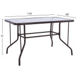 ΣΕΤ ΤΡΑΠΕΖΑΡΙΑΣ 5ΤΜΧ ADAM HM10897 02 ΤΡΑΠΕΖΙ 110x60εκ 4 ΠΟΛΥΘΡΟΝΕΣ--ΚΑΦΕ c545478