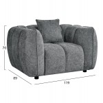 ΠΟΛΥΘΡΟΝΑ LYKKE HM3325 01 ΓΚΡΙ ΥΦΑΣΜΑ 119x89x70Υεκ c545482