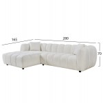 ΣΕΤ ΚΑΝΑΠΕΣ ΓΩΝΙΑ ΑΡΙΣΤΕΡΗ -ΠΟΛΥΘΡΟΝΑ LOUNGE LYKKE HM10820 02L ΕΚΡΟΥ ΥΦΑΣΜΑ c545485
