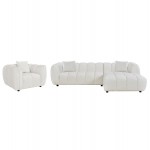 ΣΕΤ ΚΑΝΑΠΕΣ ΓΩΝΙΑ ΔΕΞΙΑ -ΠΟΛΥΘΡΟΝΑ LOUNGE LYKKE HM10820 02R ΕΚΡΟΥ ΥΦΑΣΜΑ c545487