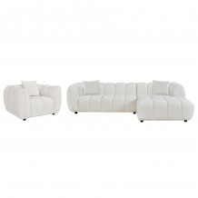 ΣΕΤ ΚΑΝΑΠΕΣ ΓΩΝΙΑ ΔΕΞΙΑ -ΠΟΛΥΘΡΟΝΑ LOUNGE LYKKE HM10820 02R ΕΚΡΟΥ ΥΦΑΣΜΑ c545487