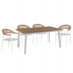 ΣΕΤ ΤΡΑΠΕΖΑΡΙΑΣ 5ΤΜΧ BERG HM10823 01 ΑΛΟΥΜΙΝΙΟ-POLYWOOD-TEXTILENE---ΛΕΥΚΟ c545488