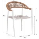 ΣΕΤ ΤΡΑΠΕΖΑΡΙΑΣ 5ΤΜΧ BERG HM10823 01 ΑΛΟΥΜΙΝΙΟ-POLYWOOD-TEXTILENE---ΛΕΥΚΟ c545488