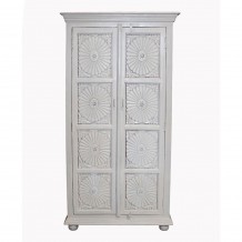 BOHEME ΚΟΜΟΤΑ 2ΠΟΡΤΕΣ ΛΕΥΚΟ 90x42x179cm c545489