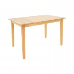 Τραπεζαρία Dallan Country pakoworld 5τεμ σε φυσική απόχρωση rubberwood 120-150x80x74εκ c545559