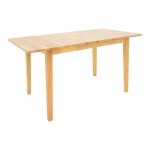 Τραπεζαρία Dallan Country pakoworld 5τεμ σε φυσική απόχρωση rubberwood 120-150x80x74εκ c545559