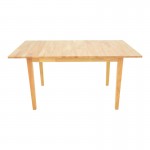 Τραπεζαρία Dallan Country pakoworld 5τεμ σε φυσική απόχρωση rubberwood 120-150x80x74εκ c545559