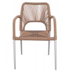 ΣΕΤ ΤΡΑΠΕΖΑΡΙΑΣ 5ΤΜΧ TABER HM10824 01 ΑΛΟΥΜΙΝΙΟ ΛΕΥΚΟ--POLYWOOD--P E ΣΧΟΙΝΙ ΜΠΕΖ c545567
