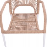 ΣΕΤ ΤΡΑΠΕΖΑΡΙΑΣ 5ΤΜΧ TABER HM10824 01 ΑΛΟΥΜΙΝΙΟ ΛΕΥΚΟ--POLYWOOD--P E ΣΧΟΙΝΙ ΜΠΕΖ c545567