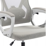 ΚΑΡΕΚΛΑ ΓΡΑΦΕΙΟΥ SALAS HM1223 02 P P ΛΕΥΚΟ-ΓΚΡΙ MESH ΥΦΑΣΜΑ 60x60x118-128Υεκ c545592