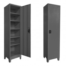 Μεταλλική ντουλάπα-στήλη Koya pakoworld ανθρακί 45x50x190εκ c545603