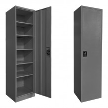 Μεταλλική ντουλάπα-στήλη Koya pakoworld ανθρακί 45x50x180εκ c545611