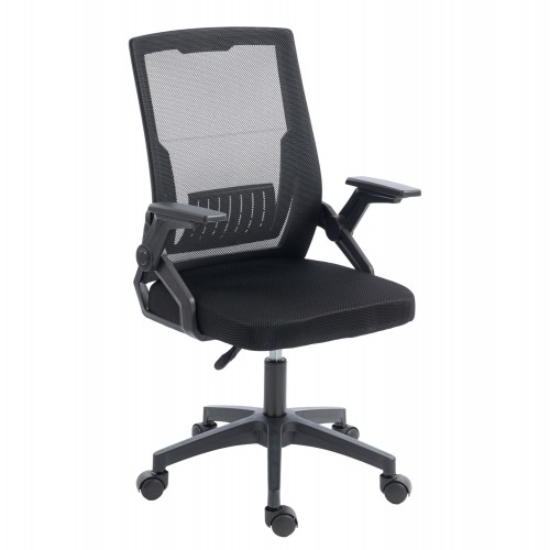 ΚΑΡΕΚΛΑ ΓΡΑΦΕΙΟΥ ZENITH HM1225 01 PP MESH ΥΦΑΣΜΑ--ΜΑΥΡΟ 60x60x92-100Υεκ c545626