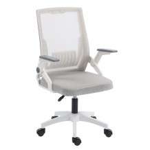 ΚΑΡΕΚΛΑ ΓΡΑΦΕΙΟΥ ZENITH HM1225 02 ΛΕΥΚΟ PP--ΑΝΟΙΧΤΟ ΓΚΡΙ MESH 60x60x92-100Υεκ c545627
