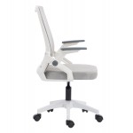 ΚΑΡΕΚΛΑ ΓΡΑΦΕΙΟΥ ZENITH HM1225 02 ΛΕΥΚΟ PP--ΑΝΟΙΧΤΟ ΓΚΡΙ MESH 60x60x92-100Υεκ c545627